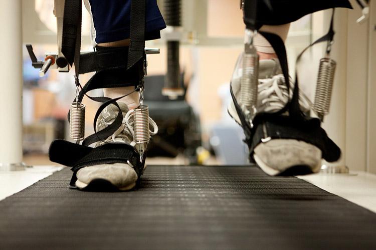 Feet on treadmill